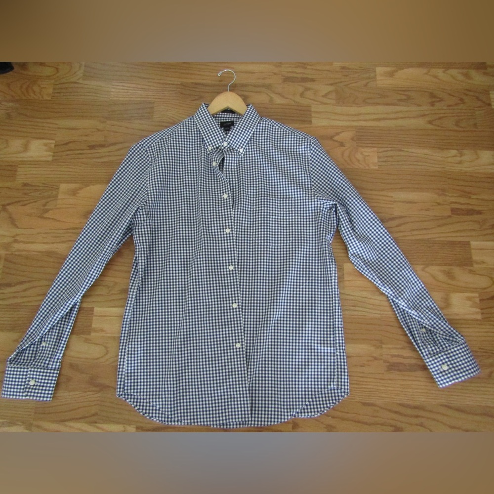 J-Crew Bowery wrinkle-free stretch cotton shirt